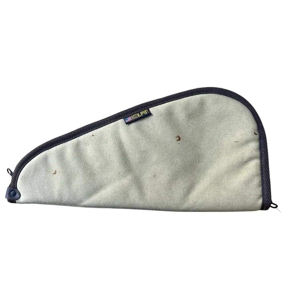 KOLPIN Soft Padded Canvas Revolver Pistol Handgun Gun Case 15x7”